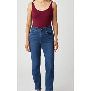 NEW Women's L Wild Fable ButterBliss Burgundy Bodysuit Snap Closure Adjustable S